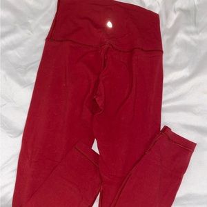 Lululemon red align leggings